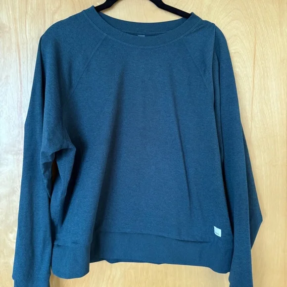 Vuori Halo Long Sleeve Crewneck Sweatshirt Size Small Beryl Heather - Picture 5 of 8